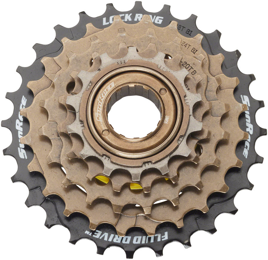 SunRace M2A 2S6 Roue libre - 5 vitesses 14-28t Noir/Marron