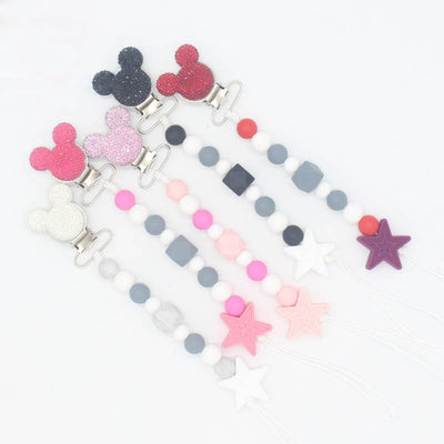 Silicone Beads Pacifier Clip for Infants and Toddlers