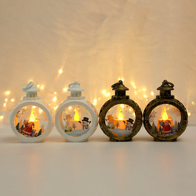Christmas decorations, luminous night lights, pendant decorations, props, desktop candles, table lamps, and window displays - Korvel