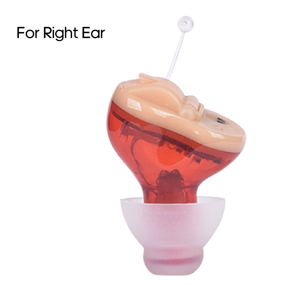 Mini Hearing Aid Adjustable Ear Hearing Assistant Helper Invisible Sound Amplifier Volume for Deaf Elderly Rechargeable - Korvel