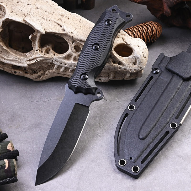 A3 High Hardness Outdoor Multifunctional Portable Knife Straight Hunting Knives Camping and Hiking Tool Knife - Korvel