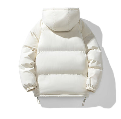 Men's Thickened Cotton-Padded Hoodie Coat for Winter