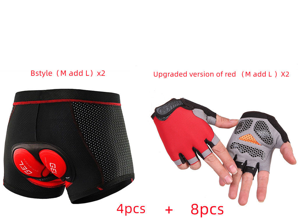 Men's Summer Cycling Shorts with Silicone Cushion