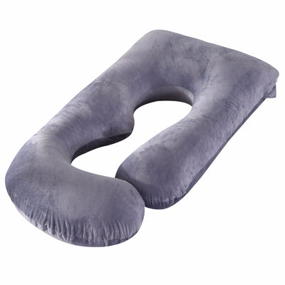 Pregnant women's detachable crystal velvet G-type side lying waist protection pillow - Korvel