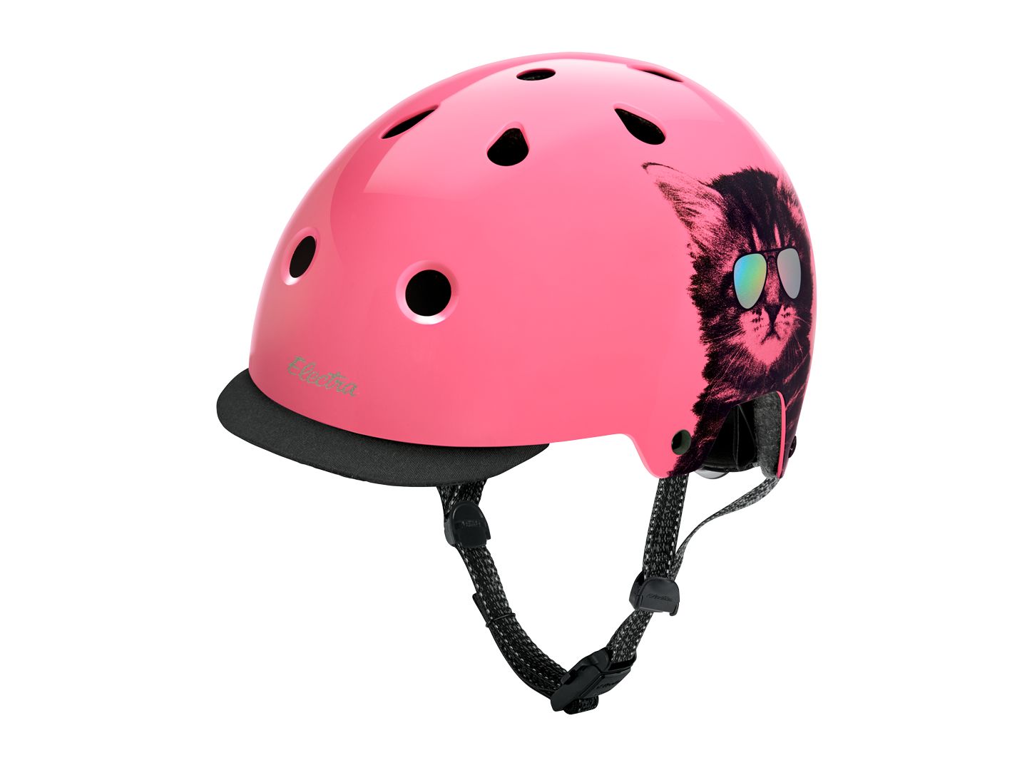 Casque moyen rose Electra Lifestyle Lux Cool Cat