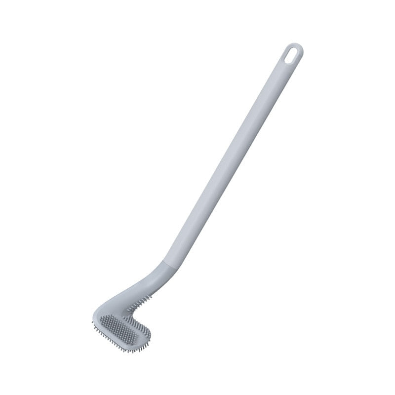 Brosse de Toilette en Silicone Premium avec Long Manche
