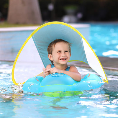 Swimbobo Baby Swimming Ring with Canopy - Blue Float