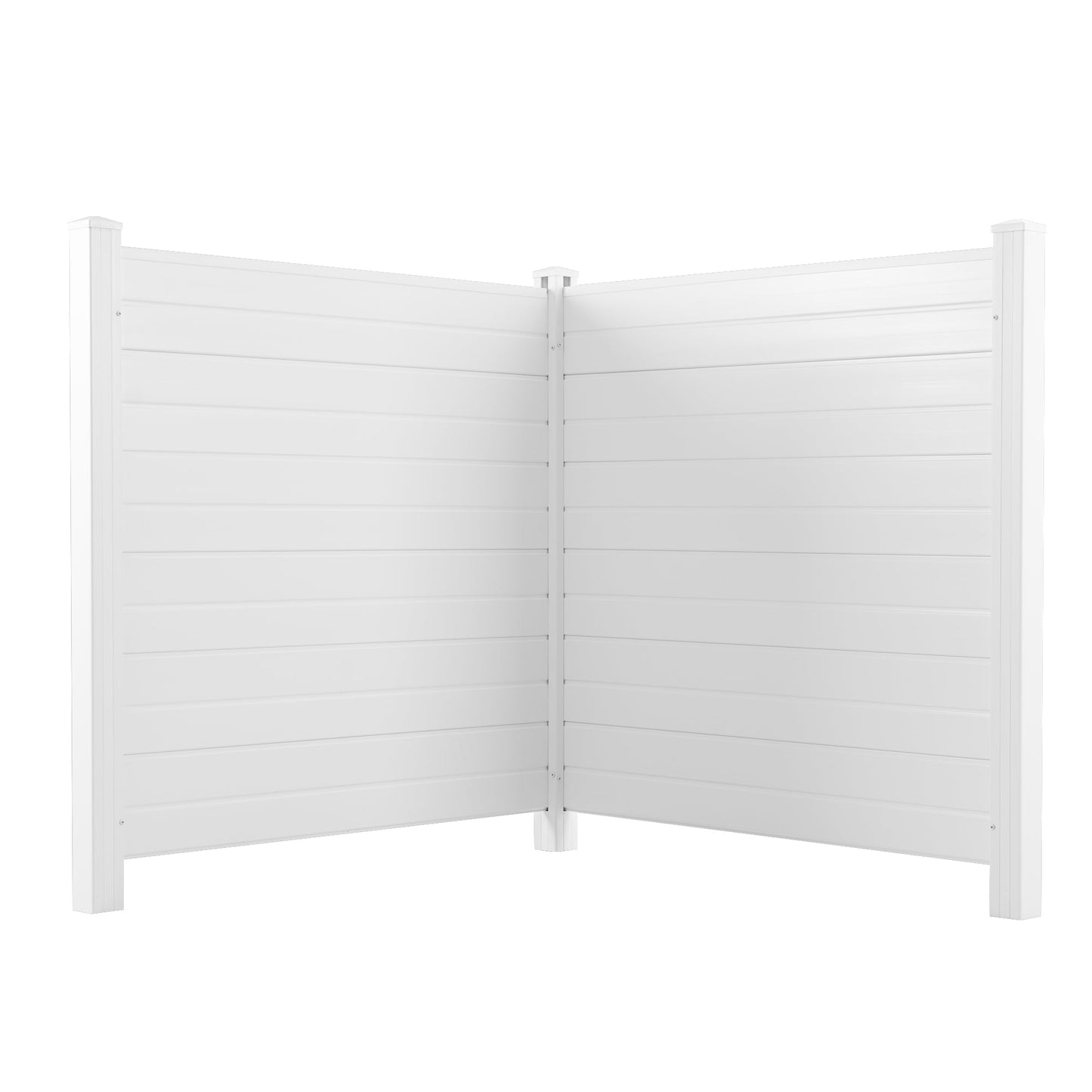 Premium Vinyl Privacy Fence Panels Kit - White