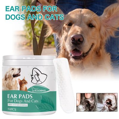 Pet Ear Cleaning Finger Sleeves for Cats and Dogs Ear Mite and Earwax Care Ear Canal Cleaning Finger Sleeves - Korvel
