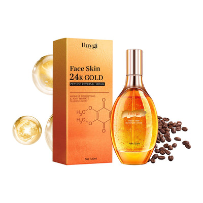 24k Gold Peptide Reversal Serum, Moisturizing Anti-wrinkle Firming And Anti-aging Essence - Korvel