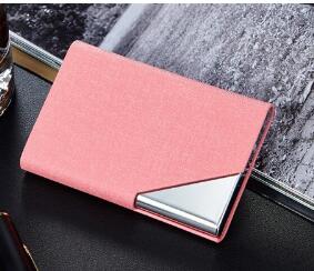 Itapkris Business ID Credit Card Holder For Women Men Fashion Brand Metal Aluminum Card Case PU Leather Porte Carte - Korvel