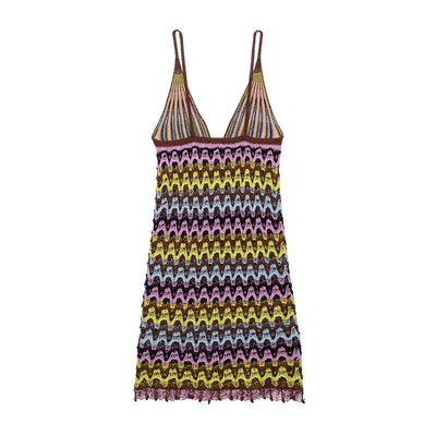 Sexy Backless Knitted DressStyle Fashion Women's Dress - Korvel