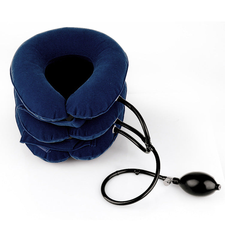 HailiCare Swan Neck Correction Artifact Cervical Traction Inflatable Portable Full Velvet Neck Guard - Korvel