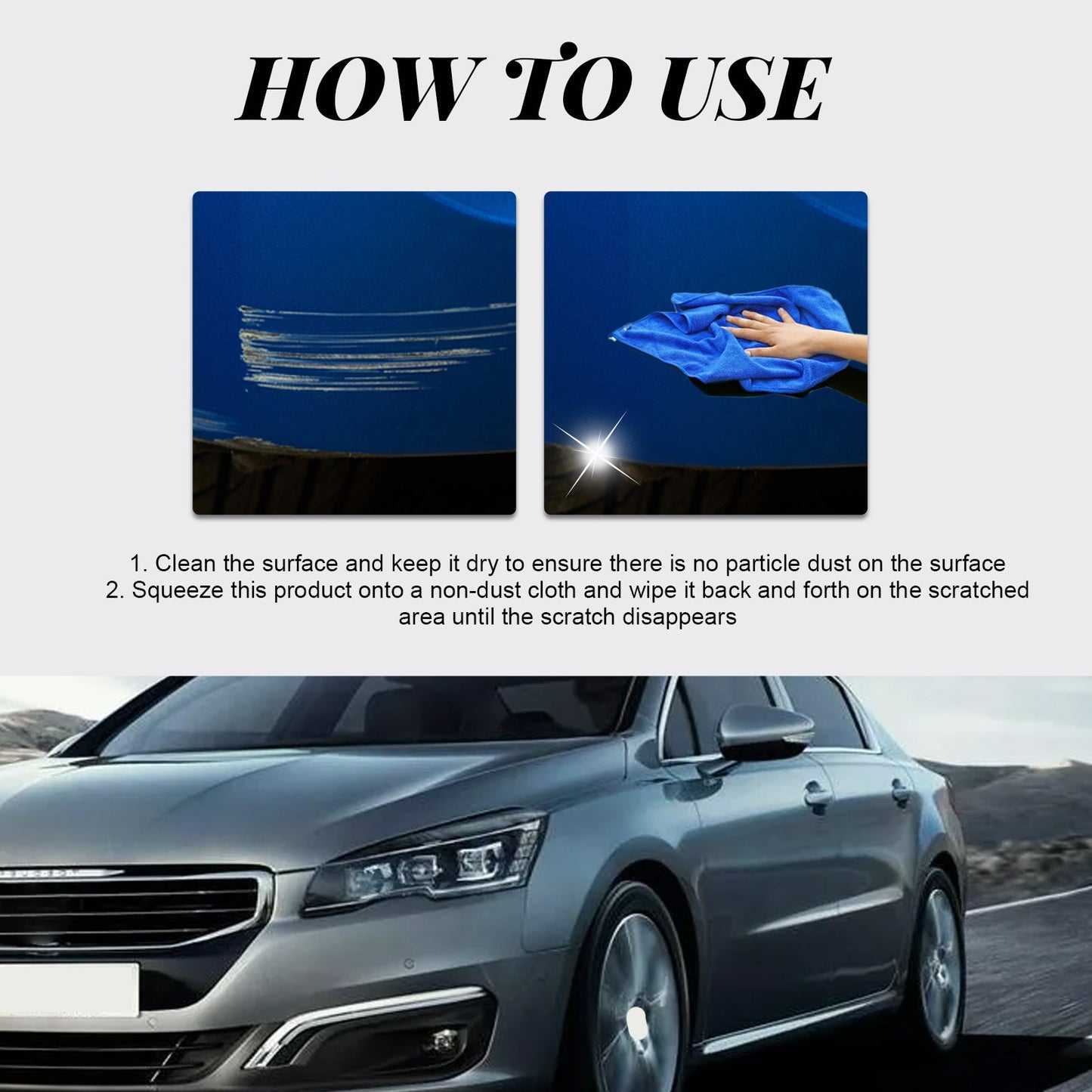 Car Scratch Polishing Wax, Car Paint Scratches And Scratches Repair Cream Maintenance Polishing Wax - Korvel