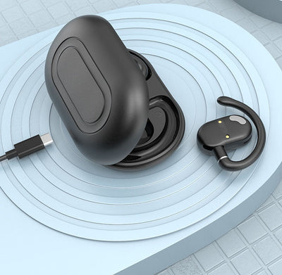 JM18 Bluetooth earphones wireless stereo OWS dual axis rotating hanging ear earphones - Korvel