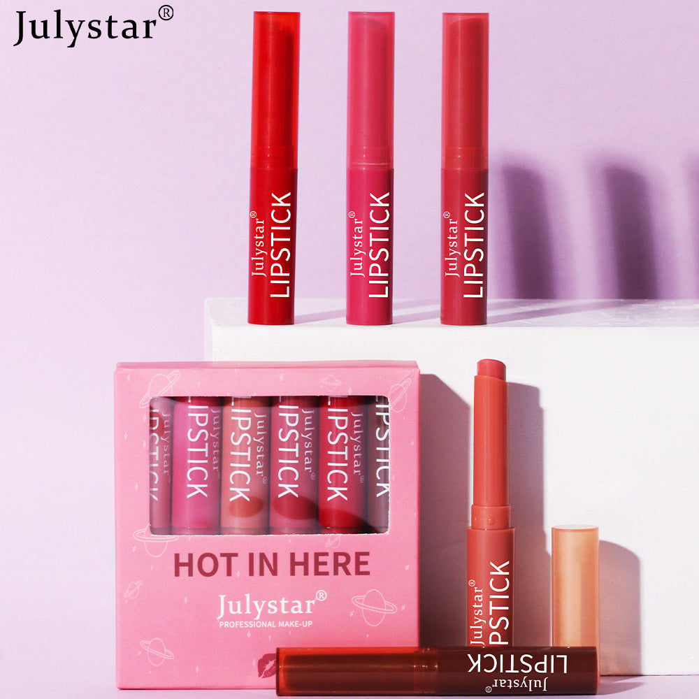 Velvet Foggy Lipstick Cover Box Matte Color Fast Candy Lipstick - Korvel