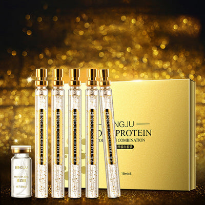 Ensemble de lifting facial au protéine d'or de chrysanthème glacé