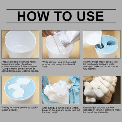 3D Hand Model Powder Set for Creative Souvenirs