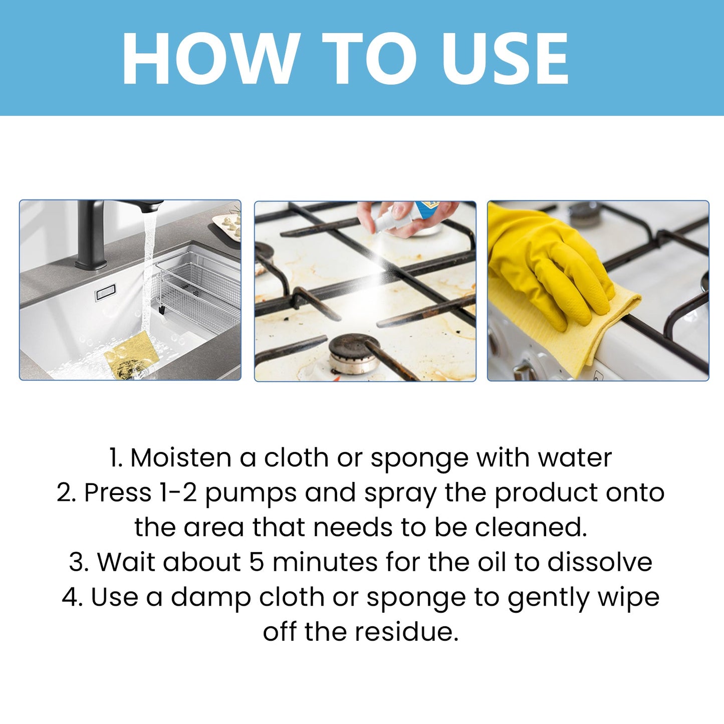 Premium Oil Stain Remover for Kitchen and Home