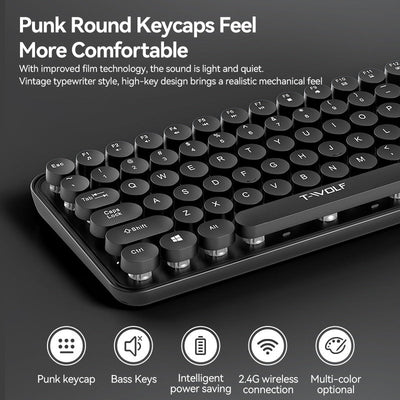 T-WOLF Thunder Wolf TF350 Wireless Keyboard and Mouse Set