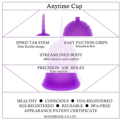 Anytime Feminine Hygiene Lady Cup Menstrual Cup Wholesale Reusable Medical Grade Silicone For Women Menstruation - Korvel