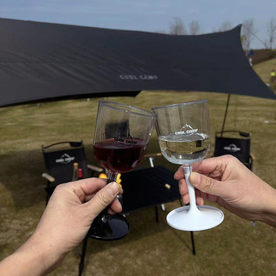 Outdoor Camping Red Wine Cup Shatterproof Plastic Stemware Detachable Portable Wine Cup Champagne Cup - Korvel