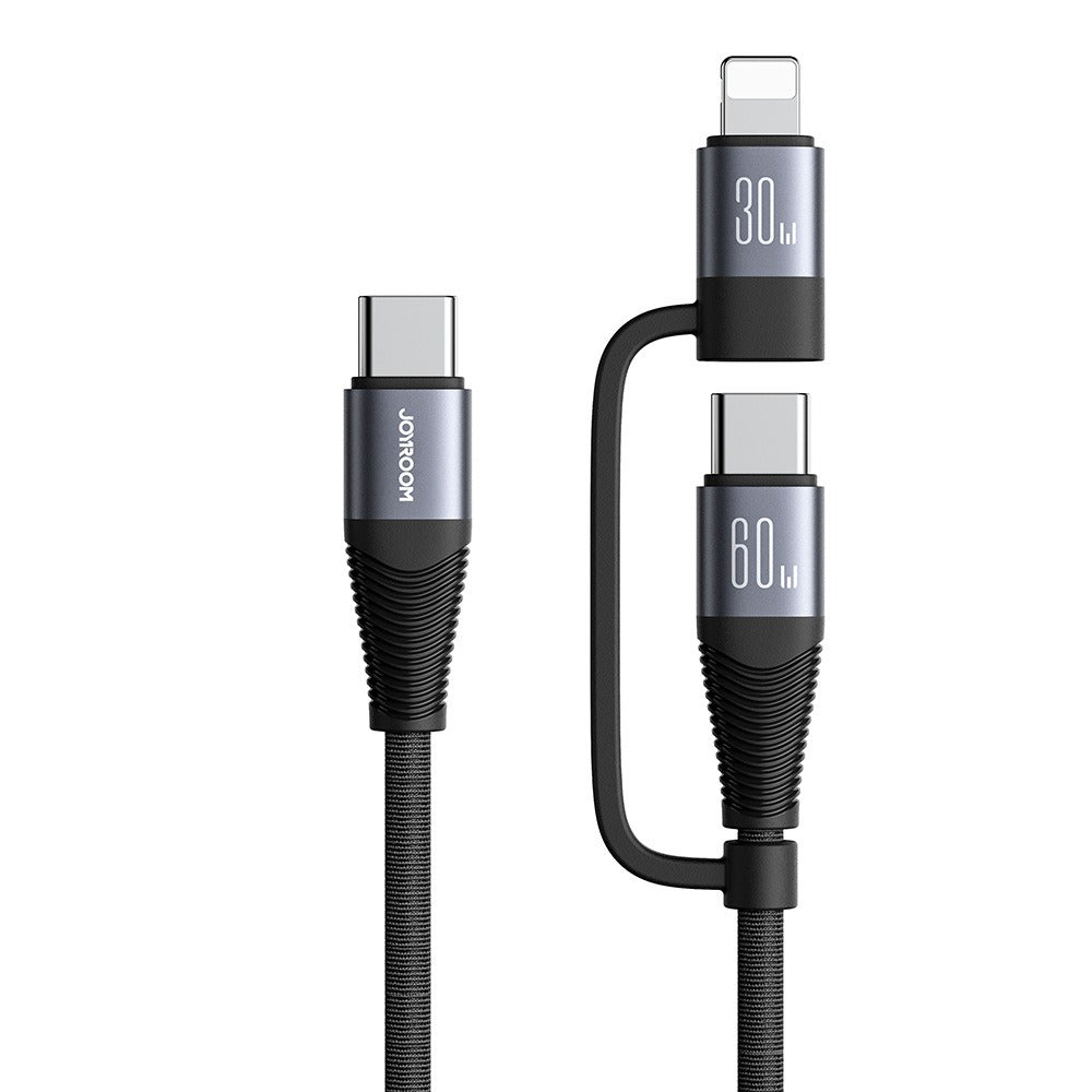Câble de données USB 4-en-1 en alliage d'aluminium premium