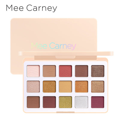 Mee Carney Dreamy Genki Girl 15 Color Eyeshadow Palette Pearlescent Glitter Matte Eyeshadow Palette MC08 - Korvel