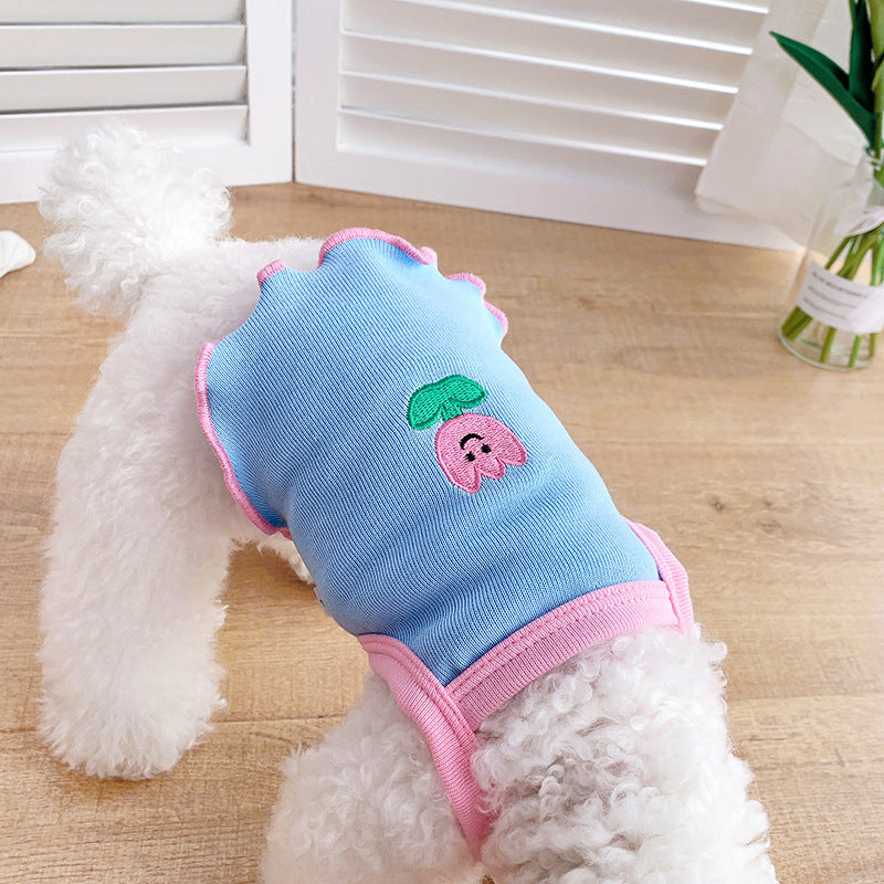 Mile Pet Dog Slim Summer Sheer Schnauzer Pome Teddy Small Dog Bears Cat Clothes - Korvel