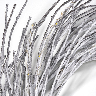 Couronne en papier de 24" avec lumières LED