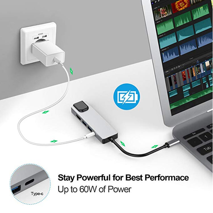 Premium Type C Docking Station with HDMI and Ethernet
