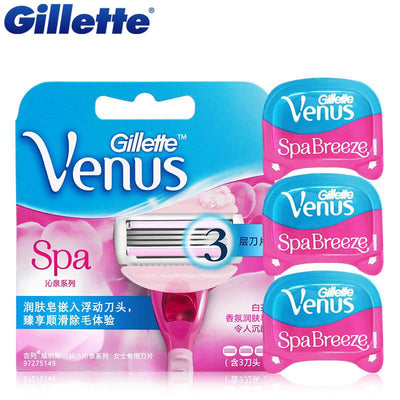 Gillette Venus SPA Breeze Shaving Razor Blades For Women Ladies Vns Series Razor Blade Hair Removal 3Pcs/Pack - Korvel