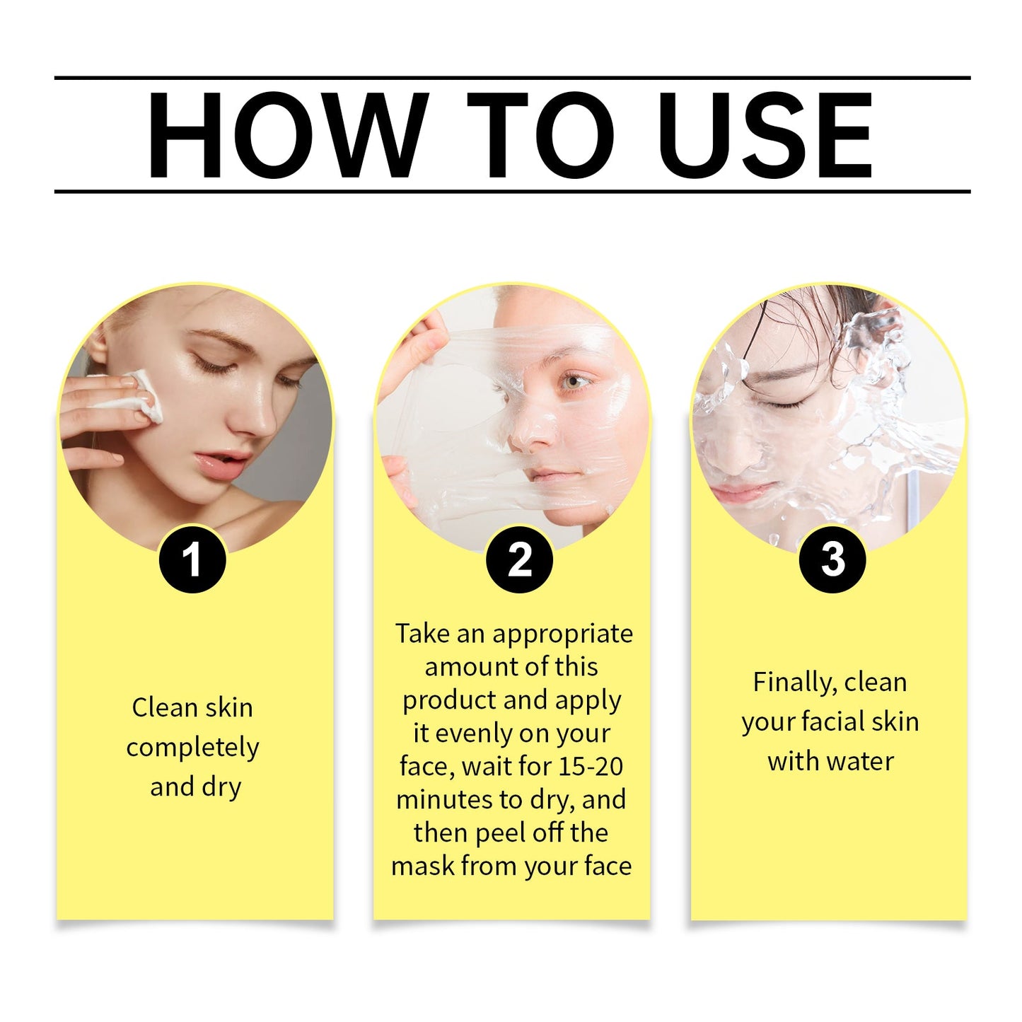Masque doux pour le visage - Traitement hydratant et éclaircissant