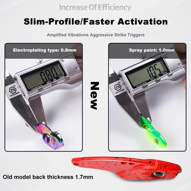 1PCS 3.5g/5g/7g/10g/15g VIB Fishing Lure – Rattlesnake Iron Jig, long-cast hard lure for predatory fish. - Korvel