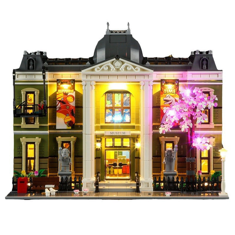 YEABRICKS is compatible with LEGO 10326 Natural History Museum building blocks, LED lighting fixtures, street view toys, and lighting - Korvel