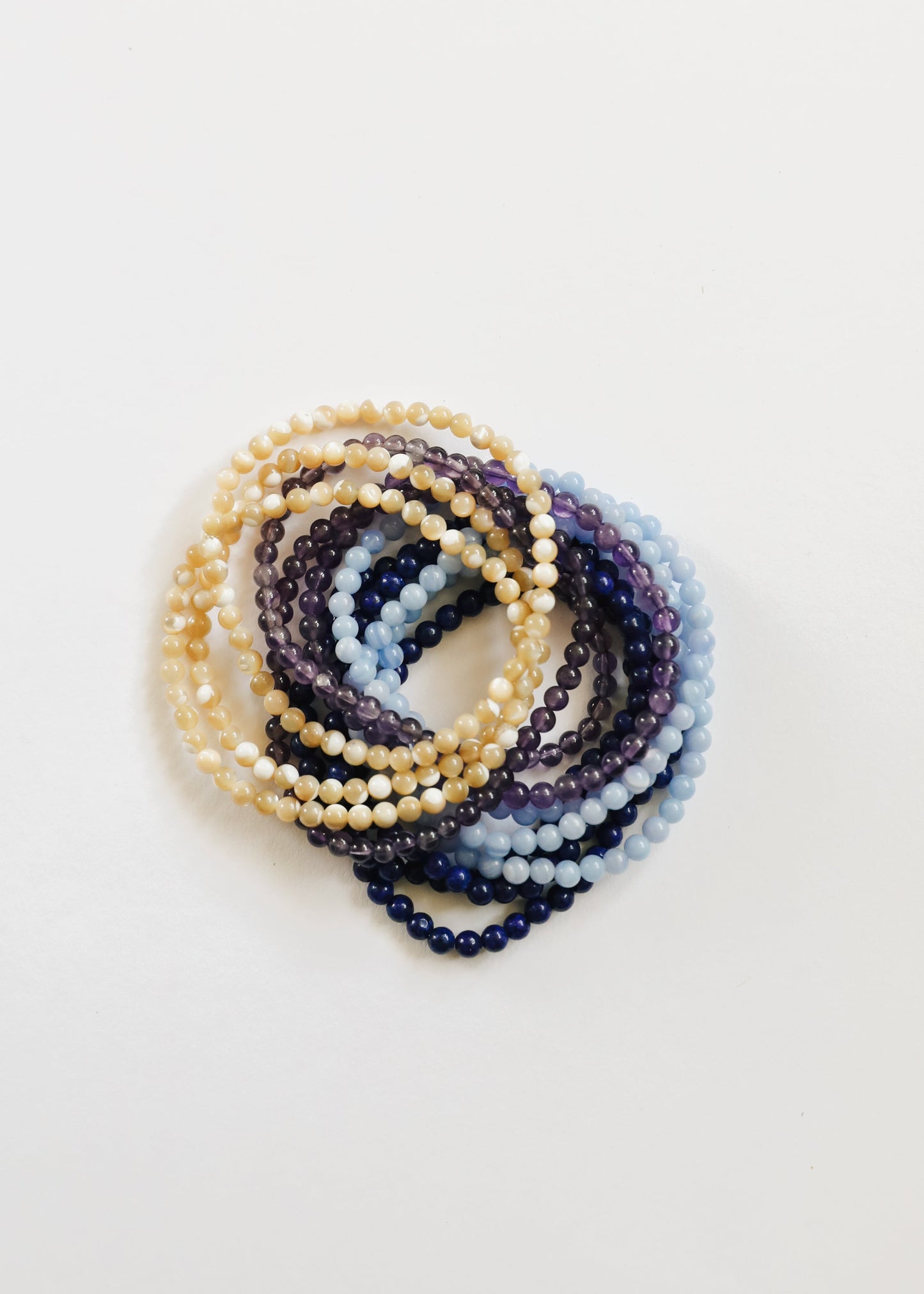 Polished Lapis Adult Bracelet