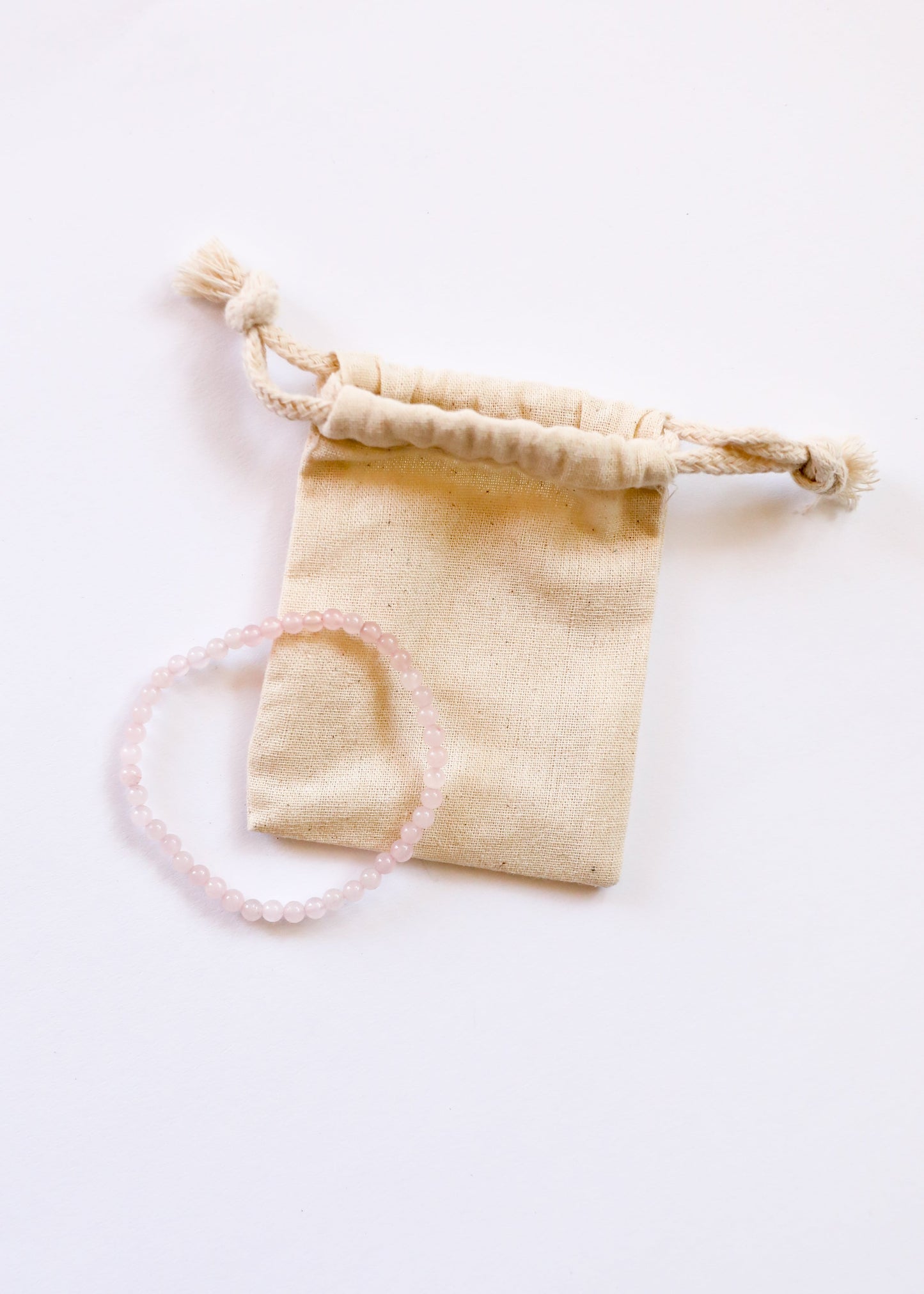 Polished Rose Quartz Bracelet