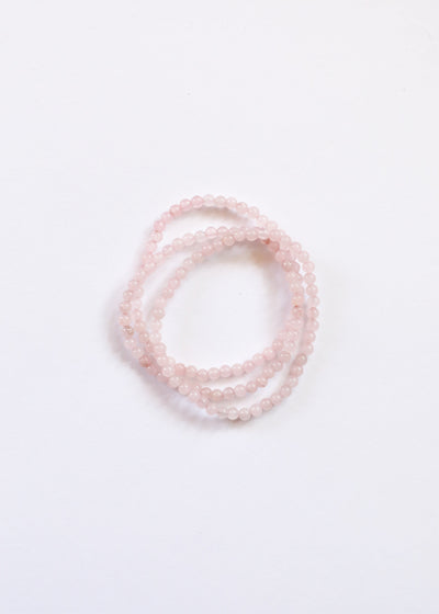 Pulsera de Cuarzo Rosa Pulido