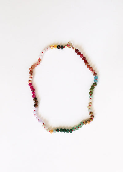 Natural Gemstone Necklace + 14k Gold Filled Toggle : Sedona - Korvel
