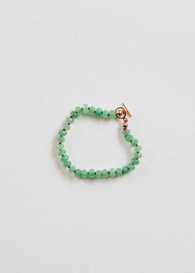 Natural Aventurine & 14k Gold Filled Toggle Bracelet