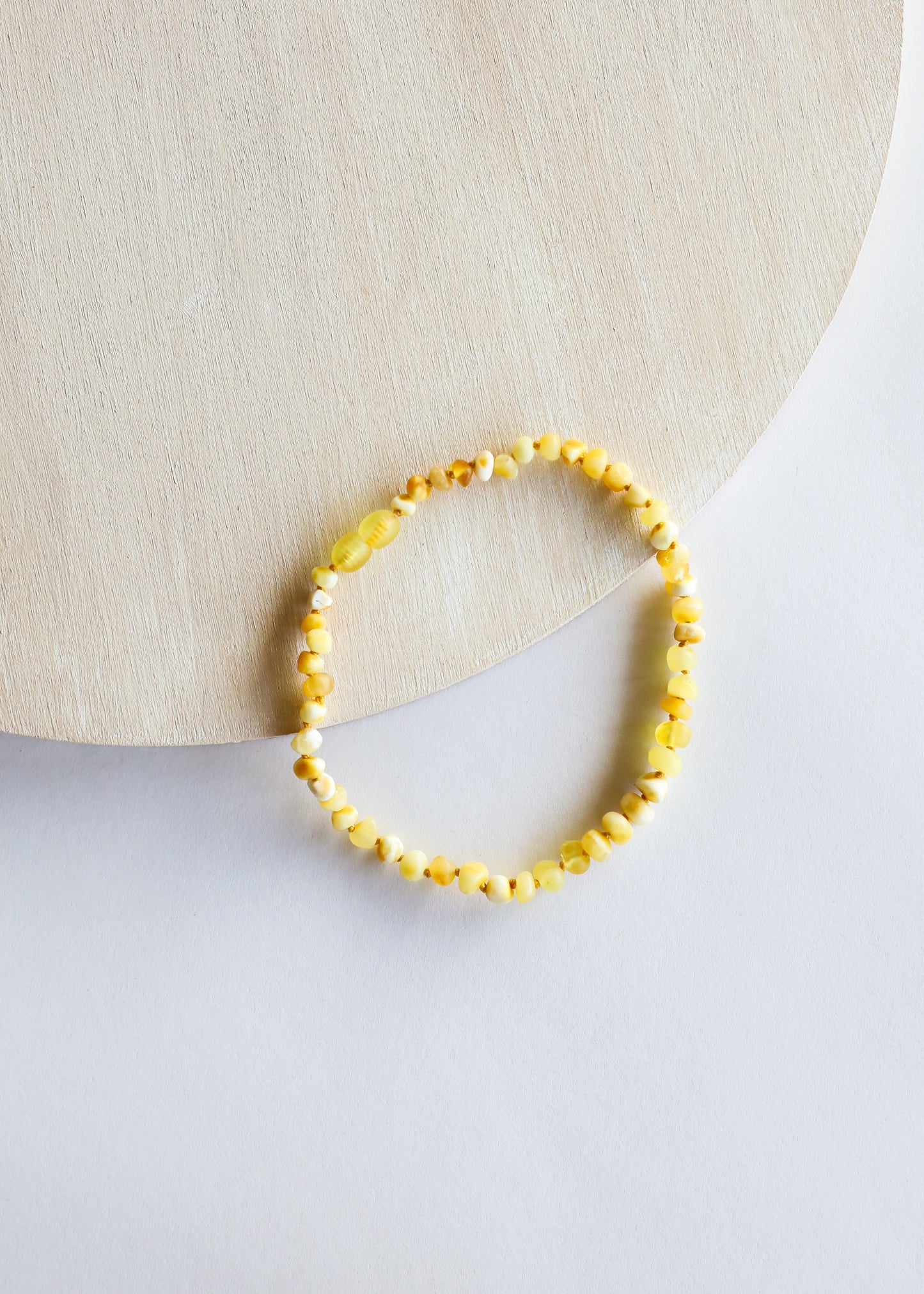 Collar de Ámbar Báltico Crudo Butterscotch