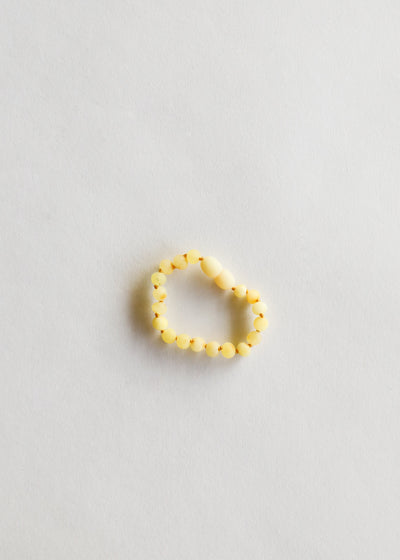 Tobillo o pulsera de ámbar báltico crudo butterscotch