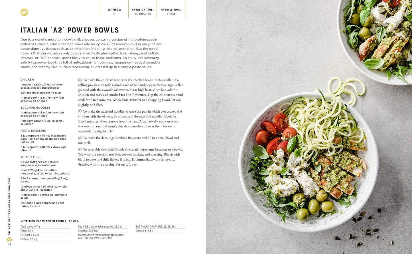 Mediterranean Keto Cookbook: Delicious Recipes for Fat Loss, Longevity, and Wellness (Spiral Bound) - Korvel