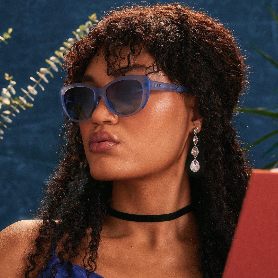 Spin Me In Sapphire Glam G Polarized Sunglasses