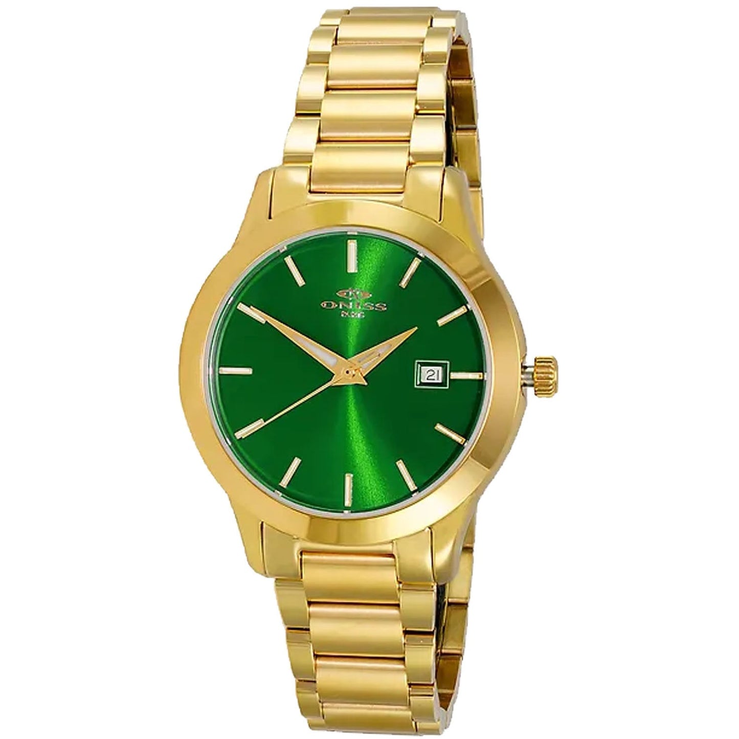 Montre Royale Femme Oniss - Cadran Vert Élégant