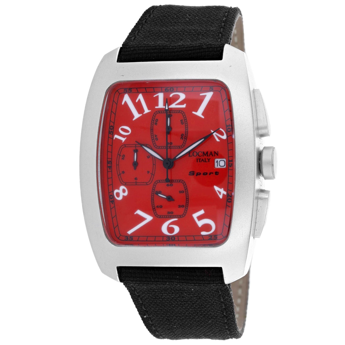 Montre classique pour homme Locman avec cadran rouge
