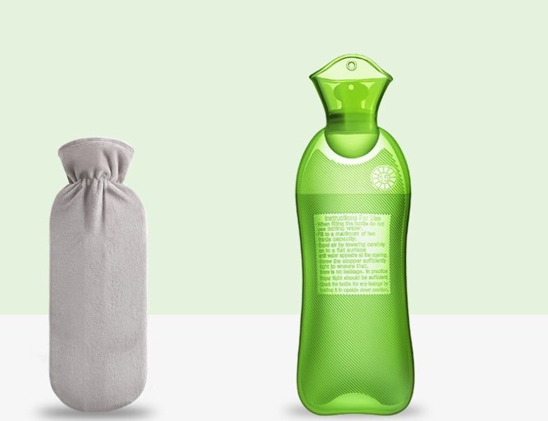 Botella de Agua Caliente de Silicona - Calentador de Manos Elegante para la Comodidad