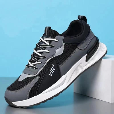 Men's Color Block Mesh Casual Sneakers