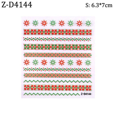 5D Sweater Nail Sticker Set - Winter Charm Designs