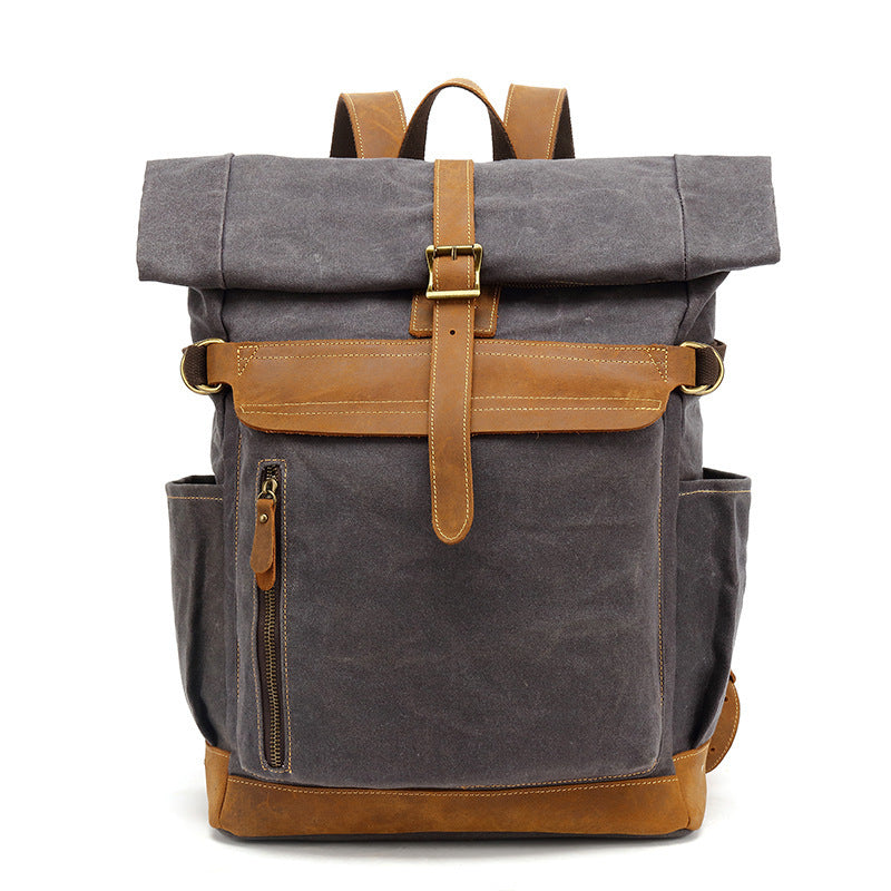 Premium Crazy Horse Leather Laptop Backpack for Travel